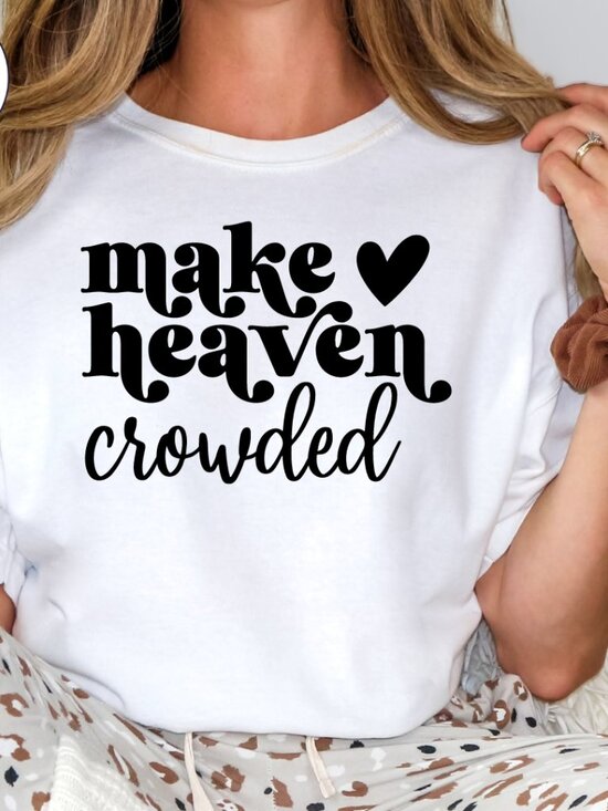 Tops - Make Heaven Crowded NEW white short sleeve shirt